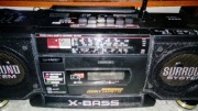 SHARP WQ-T352H+WOOFER dwukasetowiec boombox '90