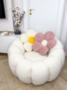 Fotel kwiat Teddy biały obrotowy nowy!