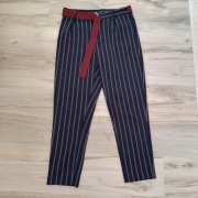 **CROPP powystawowe granatowe spodnie paski 40