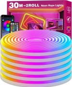 Taśma LED neon RGB 30m IP65 Bluetooth pilot Lotus Lantern