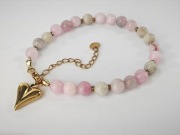 Bransoletka z morganitu – narodziny córki – prezent dla mamy 