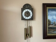 Stylowy Zegar Wiszący Tempus Fugit Piękny Stan 