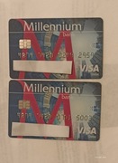 PIEKNE NOWE KARTY BANKU MILLENIUM-OSTATNIE  ! HIT ;-)