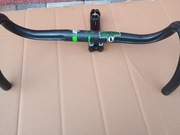 Kierownica szosowa Carbon UNO 420 mm Mostek Pro plt 110 mm zestaw