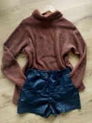 Golf i spodnie ekoskóra