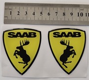 Naklejka wypukła 3D Szalony Łoś SAAB - Szalone Łosie SAAB