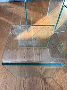 Szklane stoliki kawowe/nocne (trzy sztuki)