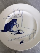 Talerz dekoracyjny kot