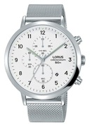 ZEGAREK MĘSKI LORUS RM313EX9 BRANSOLETA DATA CHRONOGRAF