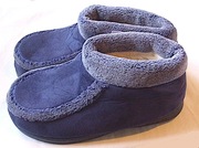 Kapcie męskie domowe - wysokie ocieplane futerkiem