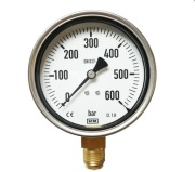 Manometr glicerynowy 0-600 bar 20x15 m. dolne KFM/ Wika