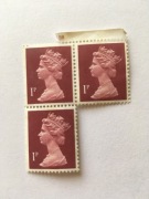 Anglia/Wielka Brytania machins QEII trójka 1p z zeszytu MNH