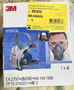Nowa-Półmaska wielokrotnego użytku 3M 6500 + filtr 6035 gratis