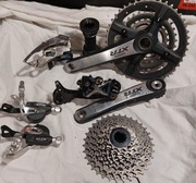 Napęd grupa XTR (przerzutki, manetki, korba, kaseta) 970