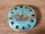 Zegar dwustronny z żywicy epoksydowej