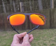 Okulary przeciwsłoneczne polaryzacyjne pomarańczowe lustrzanki +Etui Gratis