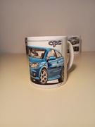 Kubek 330 ml biały Opel Astra OPC samochód auto prezent 