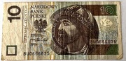 Banknot 10 zł  2016 rok unikat BU 0666635
