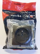 SIMON 54 GNIAZDO POJEDYNCZE ANTRACYT DGZ1Z.01/48