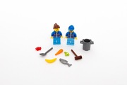 2 figurki z Lego City 60220 sprzątacze śmietnik łopata miotła