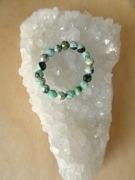 Pierścionek elastyczny Waryscyt kamień naturalny Rękodzieło