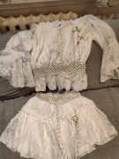 Azara Paris letni komplet koronkowy piekny Nowy M/L