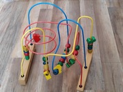 Zabawka sensoryczna przeplatanka labirynt drewniana