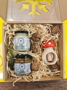 Zestaw prezentowy. Miód 270g + pyłek pszczeli 120g + dziadek do orzechów 