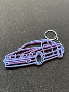 Brelok BMW E38 Pastel Pink & Blue