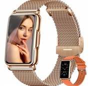 Smartwatch damski 1,47" IP67 Aktywność fizyczna SpO2 Tętno Sen złoty
