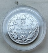 Kanada, 25 cent 1910 r Edward VII srebro 925