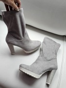 VENEZIA szare botki roz 41