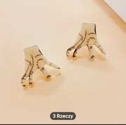 Kolczyki sztyfty  z krdłoni w stylu gotyckim