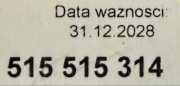 Złoty numer 515-515-314