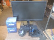 Monitoring CCTV, 3 kam., rejestrator i monitor