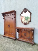 Zestaw do przedpokoju wieszak konsola lustro 