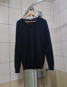 sweter sweterek M Uniqlo woolmark granatowy ciemny niebieski bluza wełniany