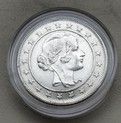 Brazylia 2000 Reis, Real 1930 r Republika srebro 