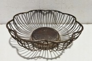 ORYGINALNY DUŻY METALOWY KOSZYK AŻUROWY PLATER