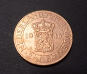 Indie Holenderskie 2,5 cent 1945