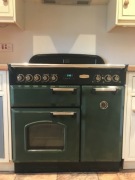 FALCON ELEKTRYCZNA CERAMICZNA kuchnia styl RETRO 90cm zielona złoto GWARANC