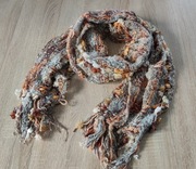 Szal damski szalik 180x32 ciepły pastelowy nowy