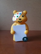 Skarbonka żółty miś z tablicą do pisania Lloyds Bank Pudsey | vintage