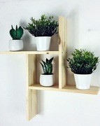 DREWNIANA półka wisząca, ścienna, 0028