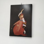 Obraz z laki Tancerka na czarnym tle 