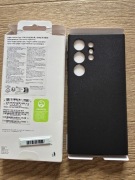 Samsung s24 ultra oryginal case leather czarny 