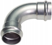 B-PRESS KOLANO 90° DWUKIELICHOWE 18mm STAL WĘGLOWA CONEX OCYNK