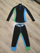 KASK RIDER damski komplet bluzka getry wycięcia kciuk 100% wełna merino_ S