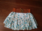 Letnia spódniczka warstwowa,szeroki pas, rozmiar S