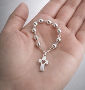 Różaniec mini z krzyżykiem